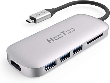 Amazon.com: HooToo USB C Hub, 6-in-1 USB C Adapter (2019 Upgrade ...