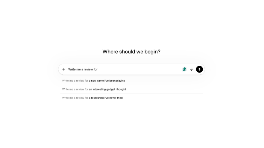 ChatGPT asked to make a review