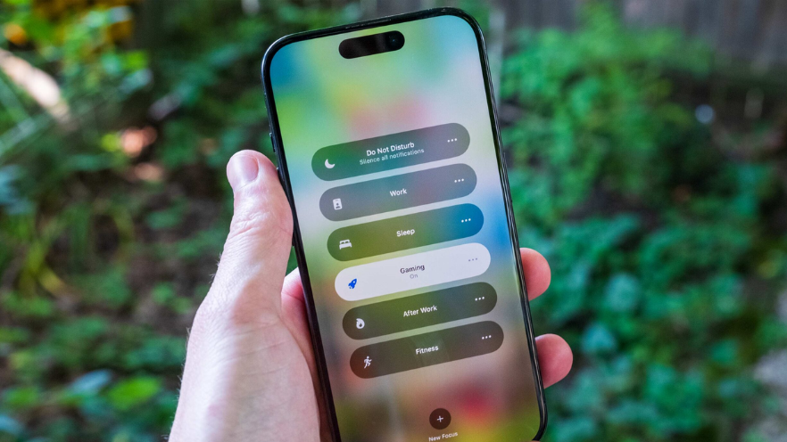 Focus modes on an iPhone
